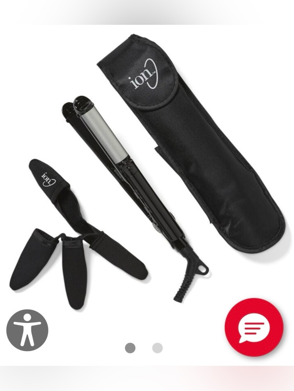 Mini combo styler Curler/Straightener Flat Iron -